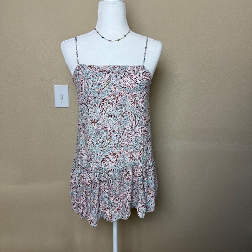 Sky to Moon Spaghetti Strap Shirt- Medium
